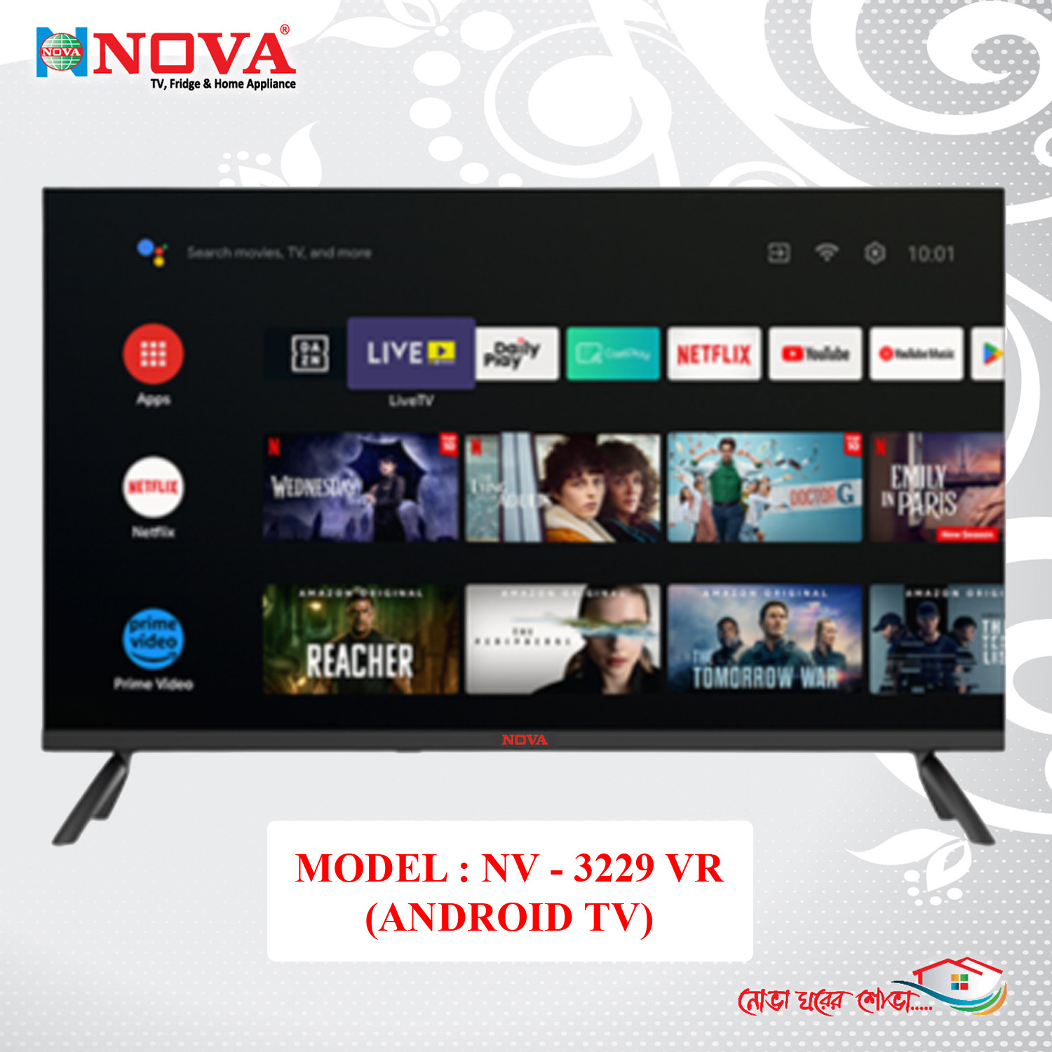 NOVA Android LED TV 32" Model : NV- 3229 VR