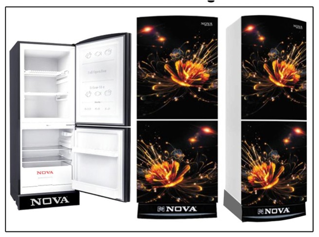 NOVA Refrigerator 255LTR  Model  NV - 606